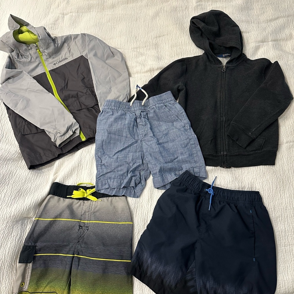 Kids Clothing Bundle with Jacket, Hoodie, and Shorts